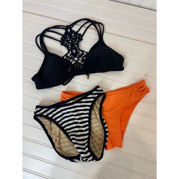 Abercrombie and Fitch J. Crew Hollister Bundle 2 PC Bikini Bathing Suit Bundle S - Picture 1 of 3